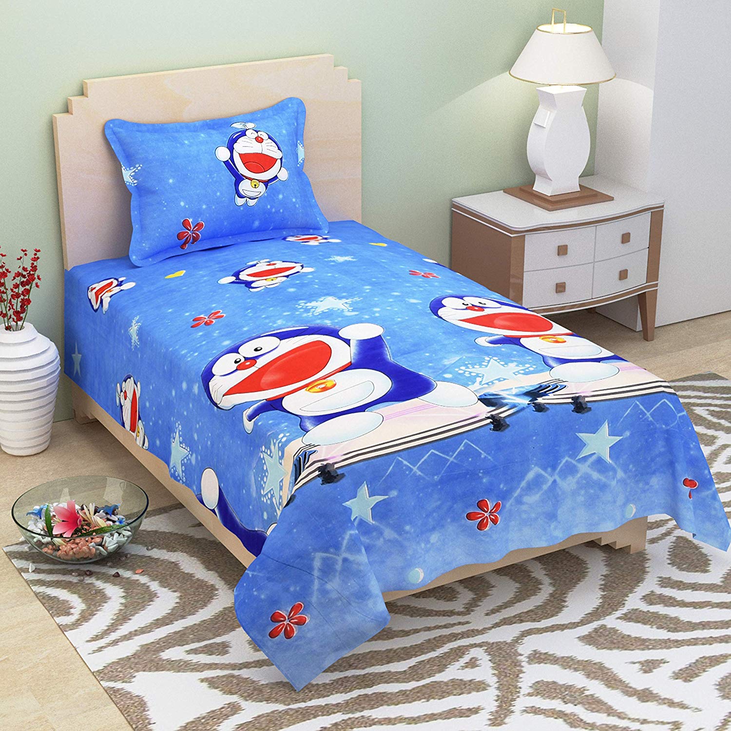 Doraemon Single Bedsheet